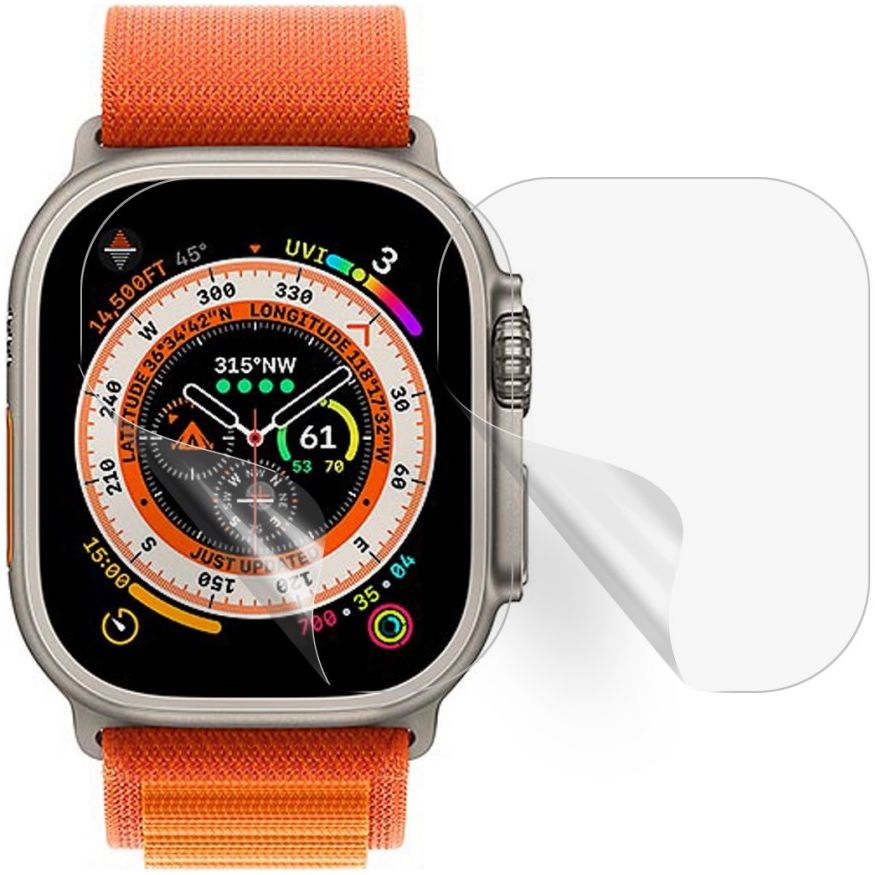 Apple Watch Ultra 3/2/1 Screen Protector - TPU Display Folie (2-Pack) afbeelding 1