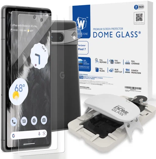 Whitestone Dome Glass Google Pixel 7 Screen Protector 2-Pack afbeelding 1