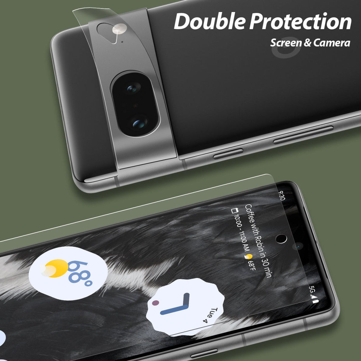 Whitestone Dome Glass Google Pixel 7 Screen Protector 2-Pack afbeelding 3