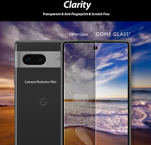 Whitestone Dome Glass Google Pixel 7 Screen Protector 2-Pack afbeelding 5