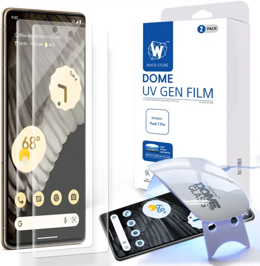 Whitestone Dome Glass Google Pixel 7 Pro Screen Protector 2-Pack afbeelding 1