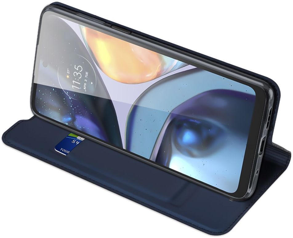 Dux Ducis Skin Pro Motorola Moto G22 / E32s Hoesje Portemonnee Blauw afbeelding 6