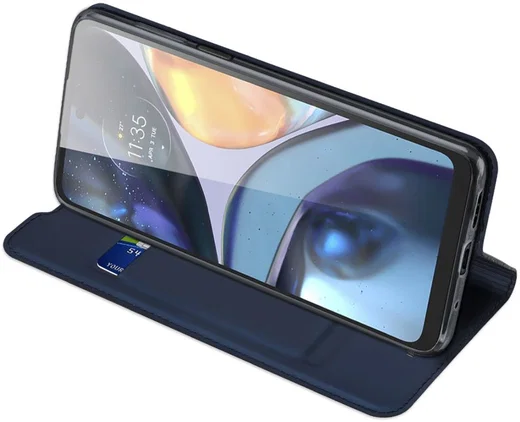 Dux Ducis Skin Pro Motorola Moto G22 / E32s Hoesje Portemonnee Blauw afbeelding 6