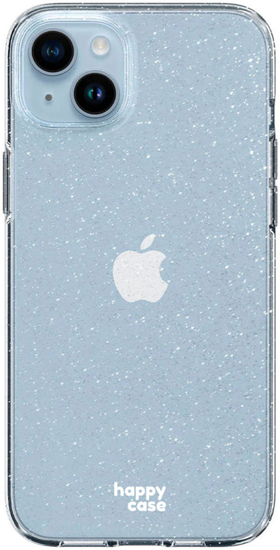 HappyCase iPhone 14 Hoesje Flexibel TPU Glitter Print afbeelding 1