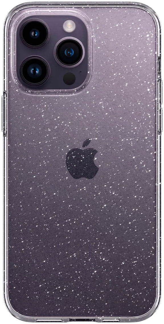 HappyCase iPhone 14 Pro Hoesje Flexibel TPU Glitter Print afbeelding 1