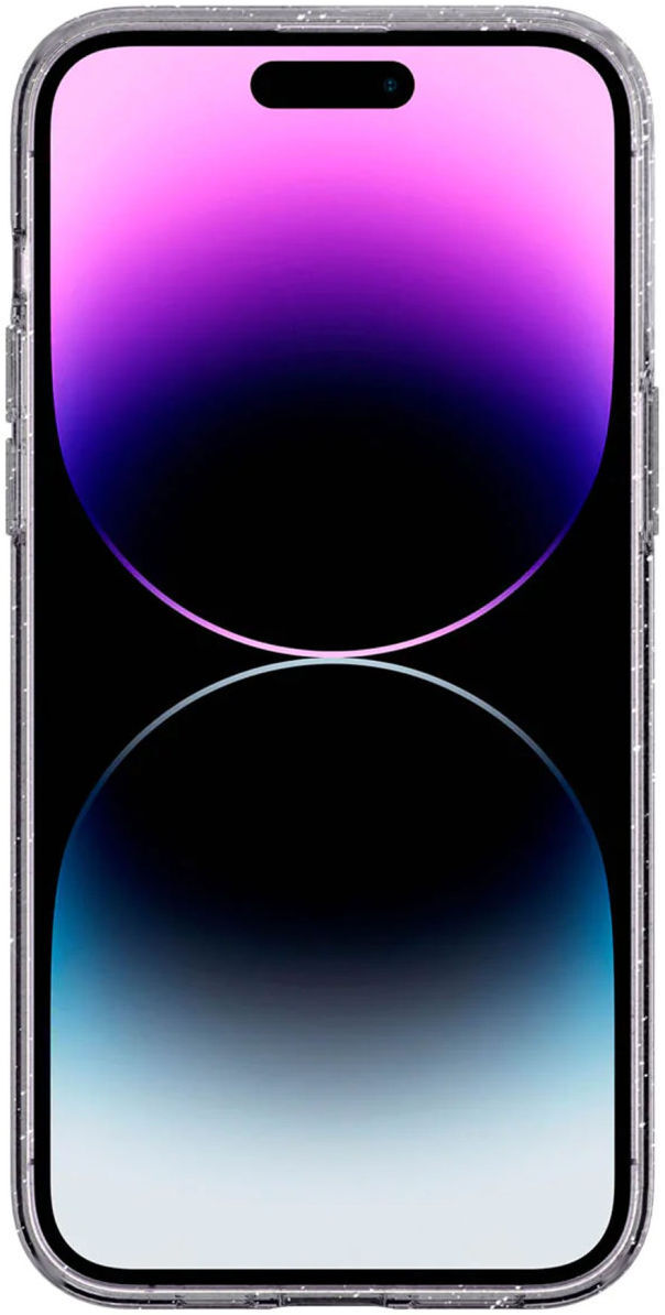 HappyCase iPhone 14 Pro Hoesje Flexibel TPU Glitter Print afbeelding 2