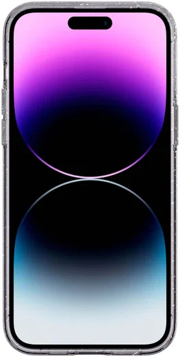 HappyCase iPhone 14 Pro Hoesje Flexibel TPU Glitter Print afbeelding 2