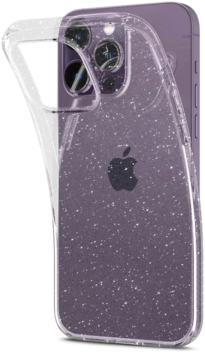 HappyCase iPhone 14 Pro Hoesje Flexibel TPU Glitter Print afbeelding 4