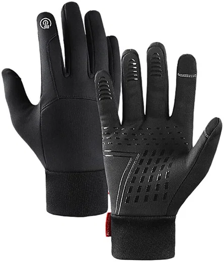 Winter Handschoenen Touchscreen Winddicht en Waterproof Zwart - Maat M afbeelding 1