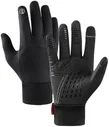 Winter Handschoenen Touchscreen Winddicht en Waterproof Zwart - Maat M