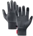 Winter Handschoenen Touchscreen Winddicht en Waterproof Grijs - Maat M