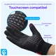 Winter Handschoenen Touchscreen Winddicht en Waterproof Grijs - Maat L afbeelding 2