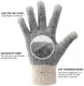 Gebreide Touchscreen Handschoenen Windproof Grijs - Maat S afbeelding 7