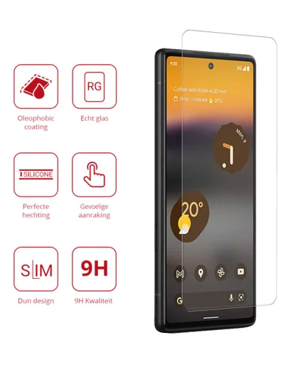 Rosso Google Pixel 6a 9H Tempered Glass Screen Protector afbeelding 2