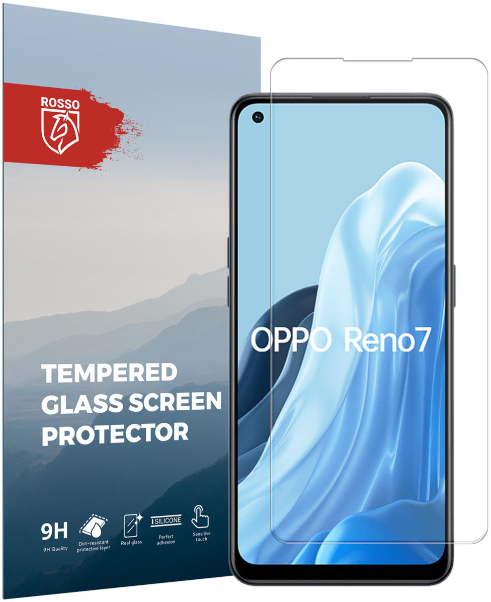 Rosso Oppo Reno 7 9H Tempered Glass Screen Protector afbeelding 1