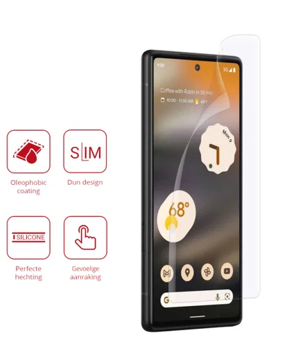 Rosso Google Pixel 6a Ultra Clear Screen Protector Duo Pack afbeelding 2