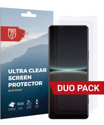 Rosso Sony Xperia 5 IV Ultra Clear Screen Protector Duo Pack afbeelding