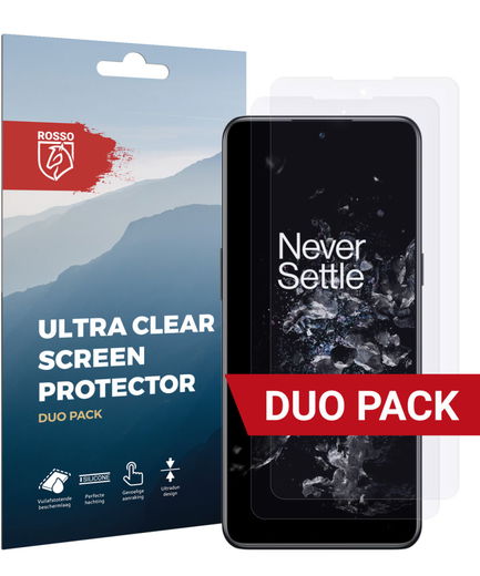 Rosso OnePlus 10T Ultra Clear Screen Protector Duo Pack afbeelding 1