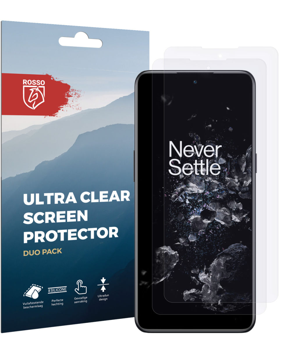Rosso OnePlus 10T Ultra Clear Screen Protector Duo Pack afbeelding 6
