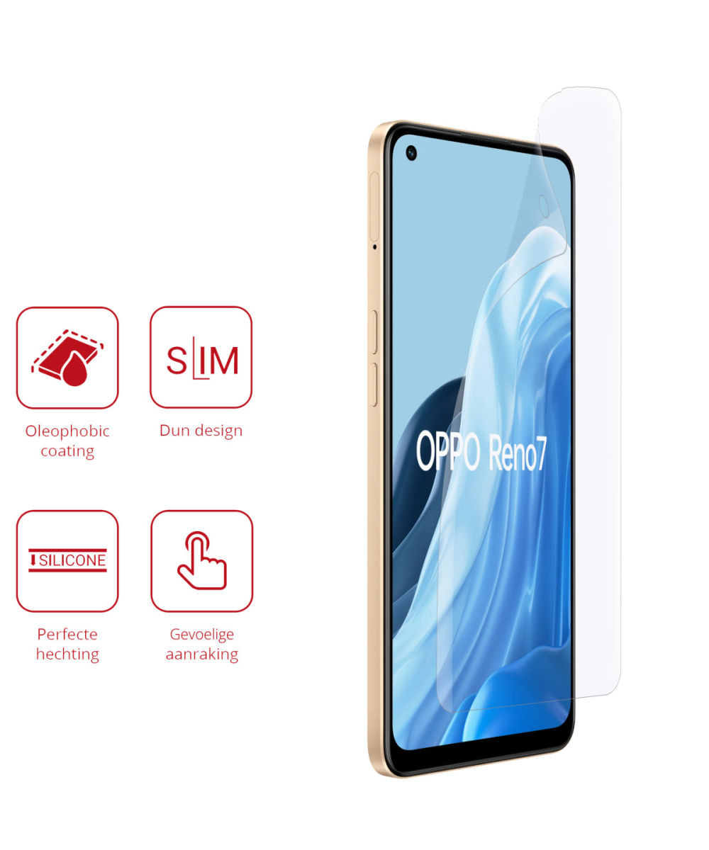 Rosso Oppo Reno 7 Ultra Clear Screen Protector Duo Pack afbeelding 2