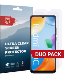 Rosso Redmi 10C Ultra Clear Screen Protector Duo Pack afbeelding