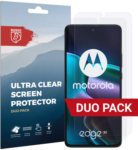Rosso Motorola Edge 30 Ultra Clear Screen Protector Duo Pack afbeelding 1