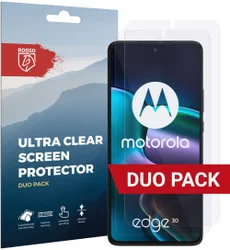 Rosso Motorola Edge 30 Ultra Clear Screen Protector Duo Pack afbeelding