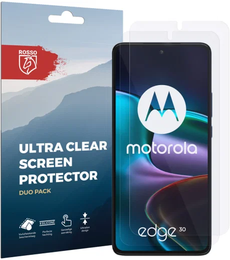 Rosso Motorola Edge 30 Ultra Clear Screen Protector Duo Pack afbeelding 6