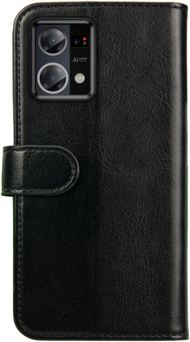 Rosso Element Oppo Reno 7 Hoesje Book Cover Wallet Zwart afbeelding 2