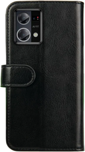 Rosso Element Oppo Reno 7 Hoesje Book Cover Wallet Zwart afbeelding 2