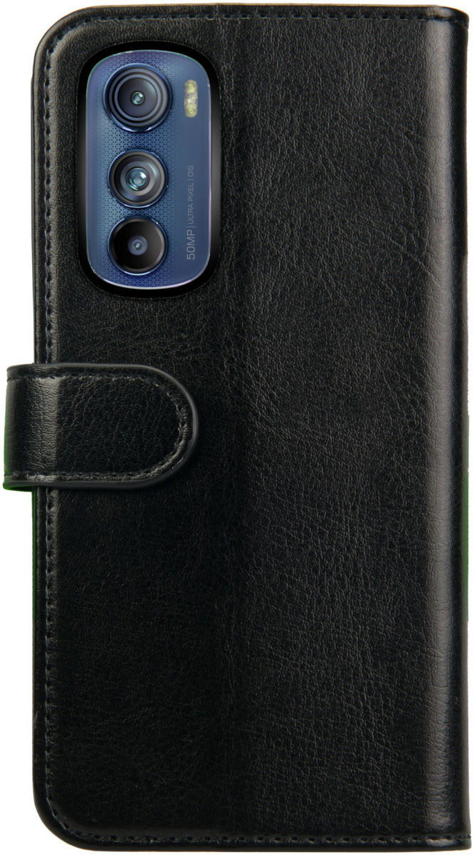 Rosso Element Motorola Edge 30 Hoesje Book Cover Wallet Zwart afbeelding 2
