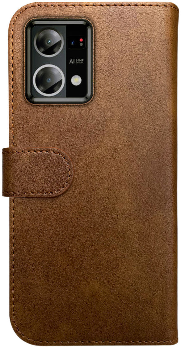 Rosso Element Oppo Reno 7 Hoesje Book Cover Wallet Bruin afbeelding 2