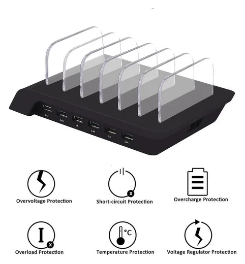 COLLBATH USB Micro Docking Station Desktop Charger Snelle