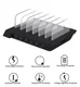 Universeel Oplaad Station 6 Poort USB Oplader 50W Zwart afbeelding 15