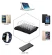 Universeel Oplaad Station 6 Poort USB Oplader 50W Zwart afbeelding 7