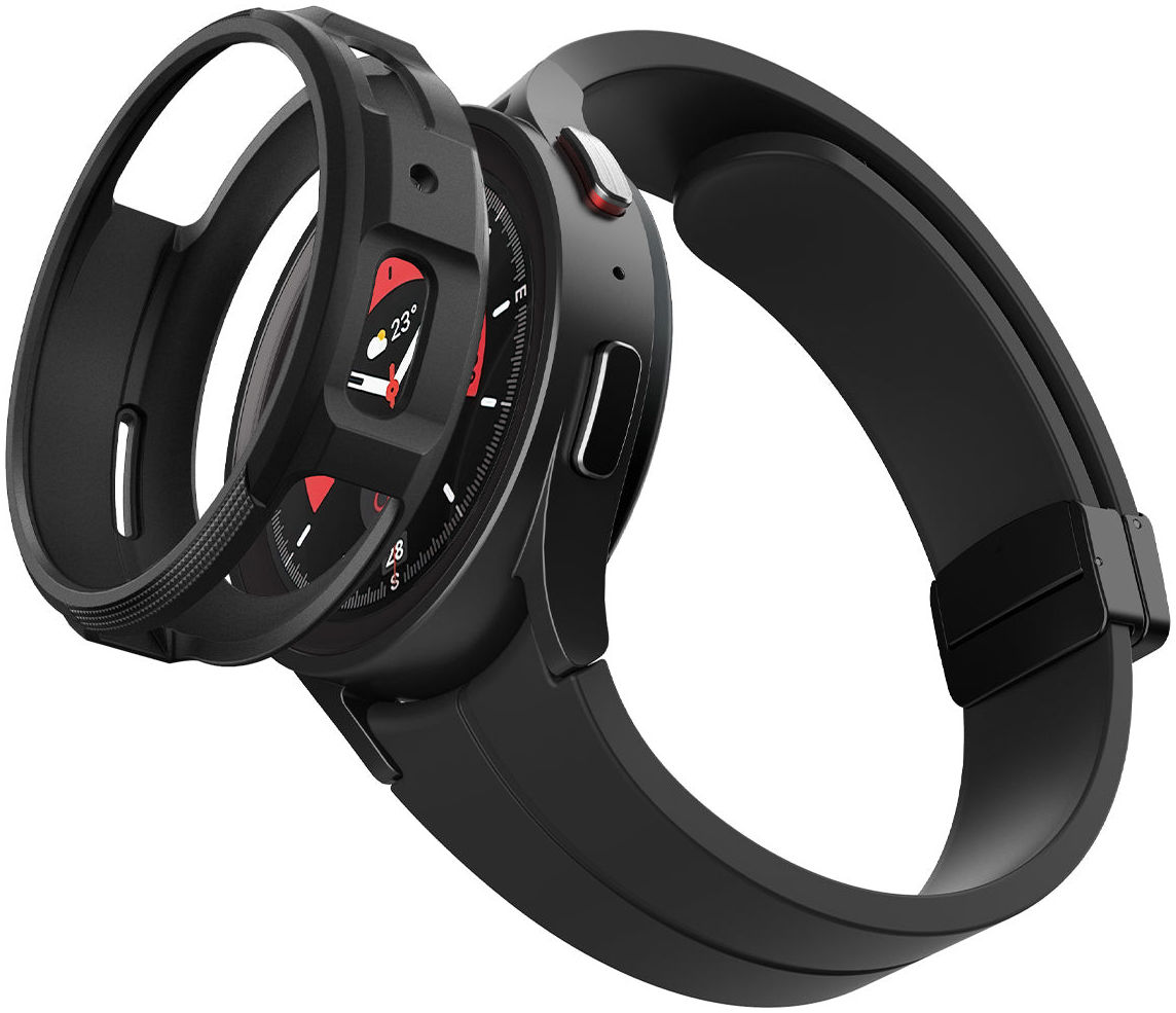Spigen Liquid Air - Samsung Galaxy Watch 5 Pro Hoesje - Zwart afbeelding 2