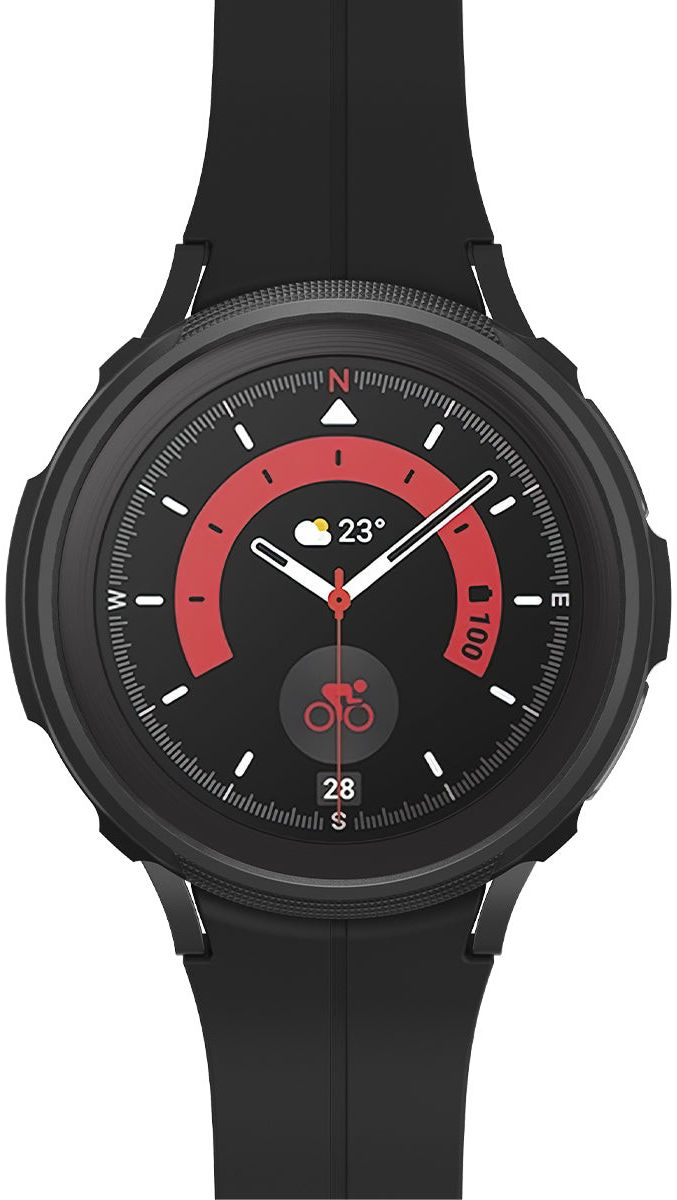 Spigen Liquid Air - Samsung Galaxy Watch 5 Pro Hoesje - Zwart afbeelding 14