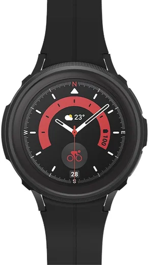 Spigen Liquid Air - Samsung Galaxy Watch 5 Pro Hoesje - Zwart afbeelding 14