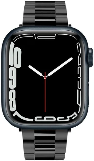 Spigen Modern Fit Apple Watch Bandje - 1-10/SE - 42/41/40/38MM - RVS - Zwart afbeelding 2