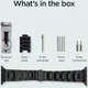 Spigen Modern Fit Apple Watch Bandje - 1-10/SE - 42/41/40/38MM - RVS - Zwart afbeelding 8