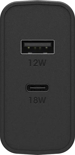 OtterBox Fast Charge PD 3.0 USB/USB-C Oplader 30W Adapter Zwart afbeelding 2