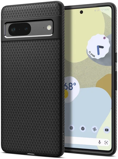 Spigen Liquid Air Google Pixel 7 Hoesje Back Cover Zwart afbeelding 1