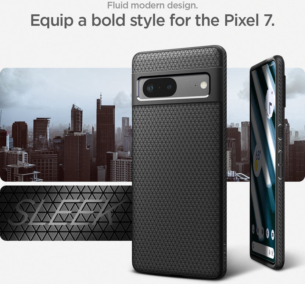 Spigen Liquid Air Google Pixel 7 Hoesje Back Cover Zwart afbeelding 5