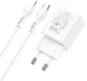 Hoco N27 20W Power Delivery USB-C Snellader + Lightning Kabel 1M Wit afbeelding 2
