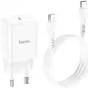 Hoco N27 20W Power Delivery USB-C Snellader + Lightning Kabel 1M Wit afbeelding 3