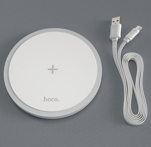 Hoco CW26 15W Draadloze Oplader Fast Charge Wit afbeelding 5