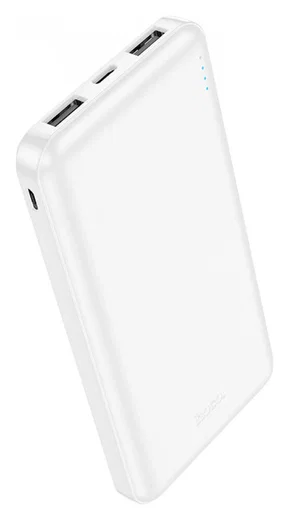Hoco J100 Ultra Dunne USB Powerbank 10.000 mAh Wit afbeelding 6
