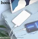 Hoco J100 Ultra Dunne USB Powerbank 10.000 mAh Wit afbeelding 3