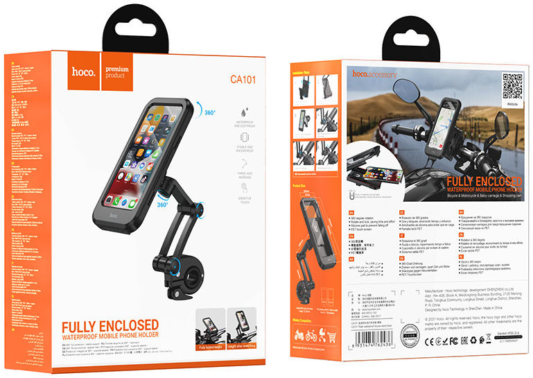 Hoco Waterbestendige Fiets Telefoonhouder Smartphones 4.5 tot 6.7 inch afbeelding 13