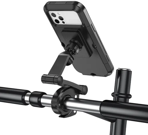 Hoco Waterbestendige Fiets Telefoonhouder Smartphones 4.5 tot 6.7 inch afbeelding 3